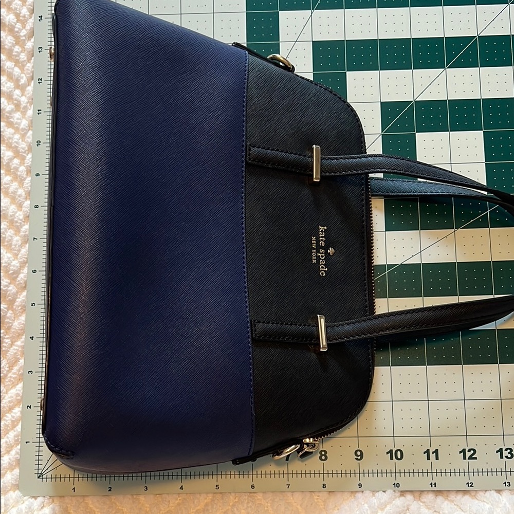 Kate Spade Black and Blue Satchel - Picture 10 of 10